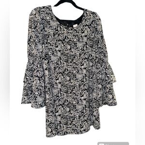 A-line patterned dress